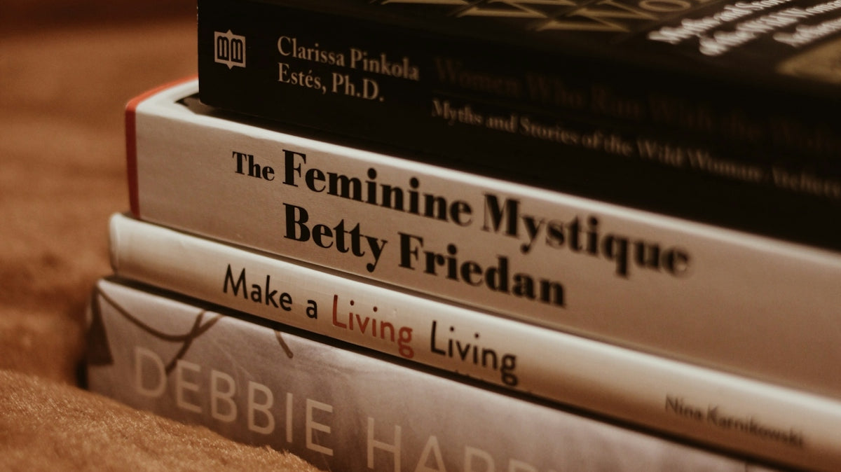 black and white covered books