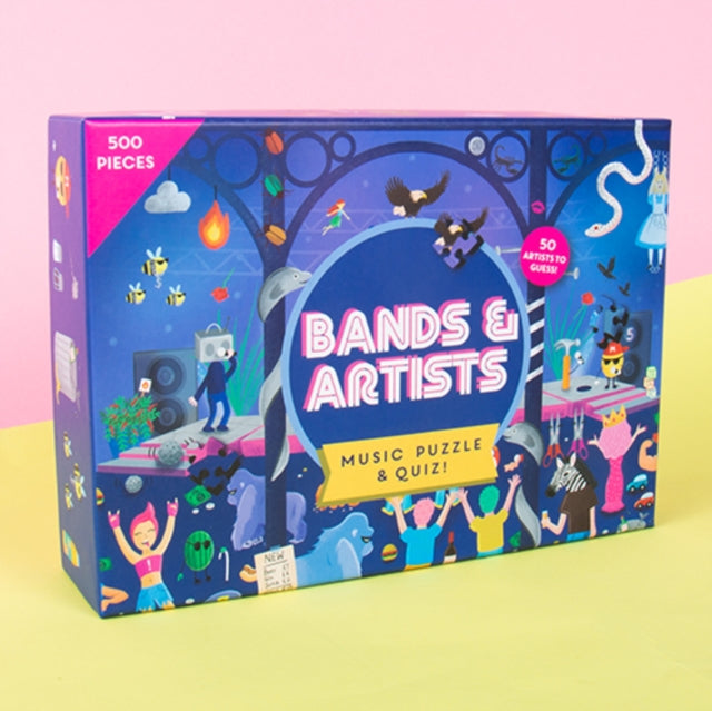 Book cover of: Bands & Artists Puzzle & Quiz - Say What You See