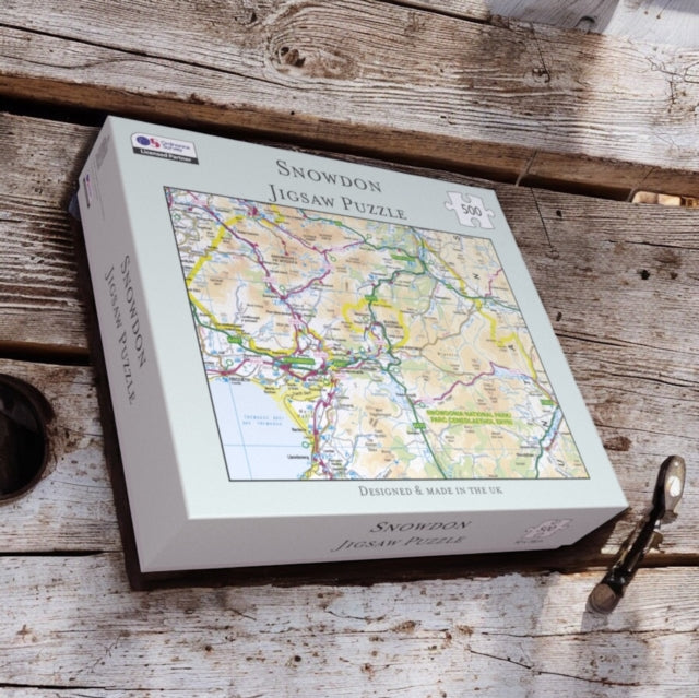 Book cover of: OS Map 500 Piece Premium Jigsaw Puzzle - Snowdonia National Park