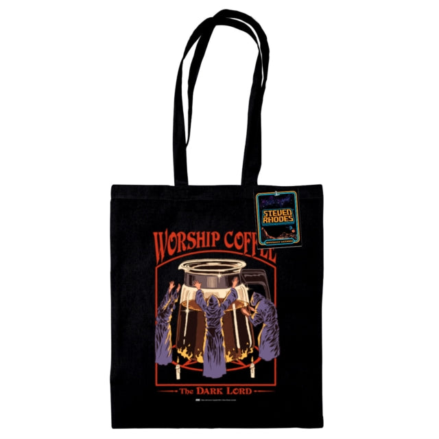 Book cover of: Steven Rhodes (Worship Coffee) Black Tote Bag