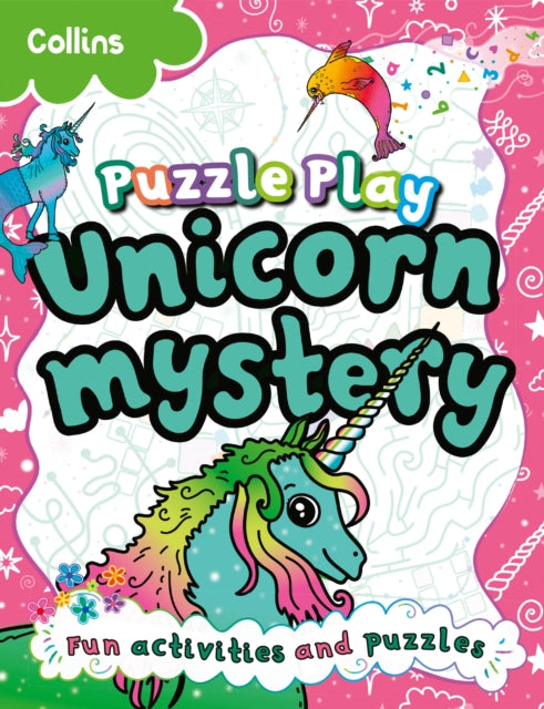 Book cover of: Puzzle Play Unicorn Mystery. By: Kia Marie Hunt