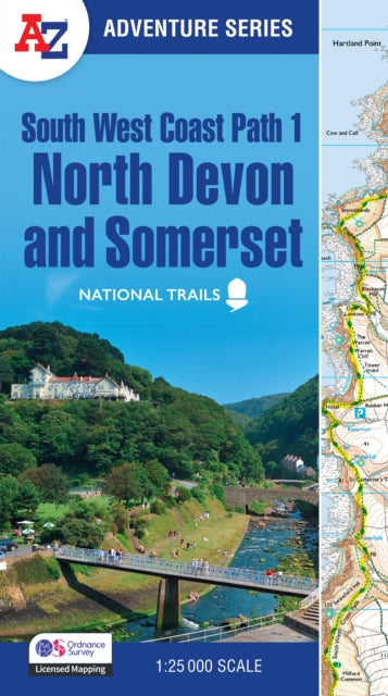 South West Coast Path 1 – North Devon & Somerset, With Ordnance Survey Mapping 9780008707651 A-Z maps
