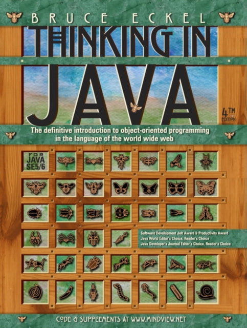 Book cover of: Thinking in Java. By: BRUCE ECKEL