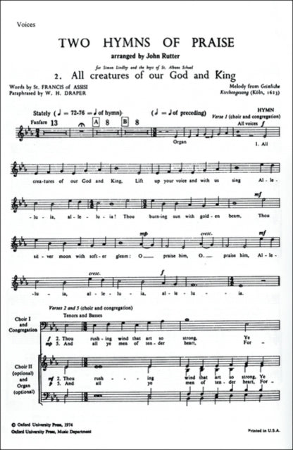 Book cover of: All Creatures of our God and King