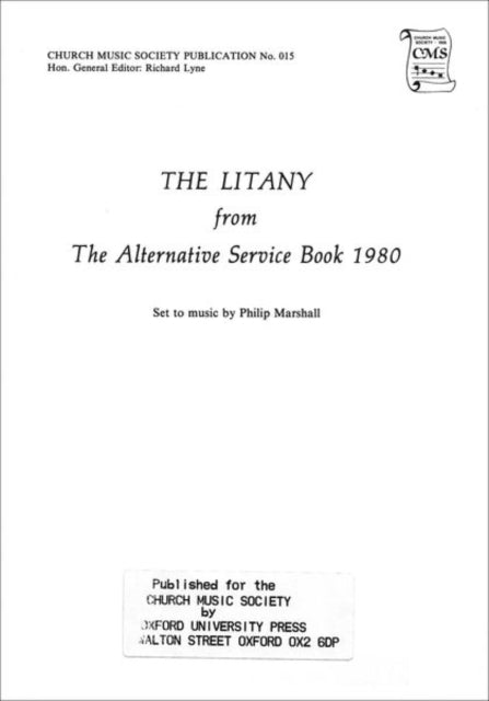 Book cover of: Litany