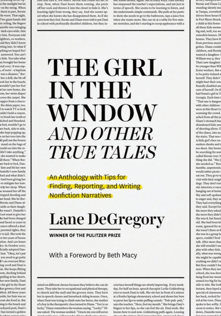 Book cover of: "The Girl in the Window" and Other True Tales. By: Lane DeGregory