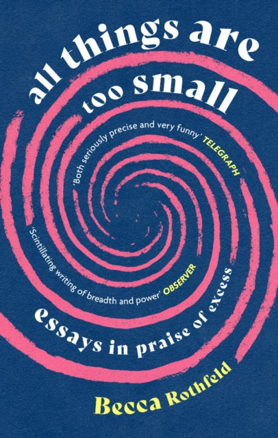 All Things Are Too Small, Essays in Praise of Excess 9780349016245 Becca Rothfeld