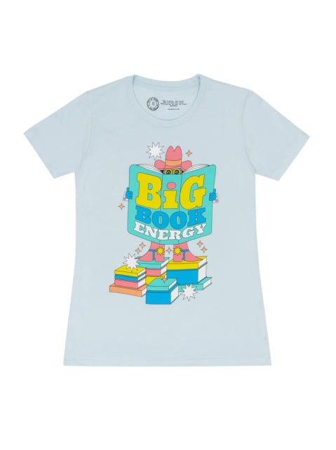Book cover of: Big Book Energy Women's Crew T-shirt X-large