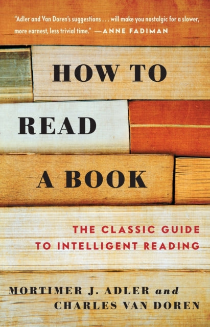 How to Read a Book 9780671212094 Mortimer J. Adler