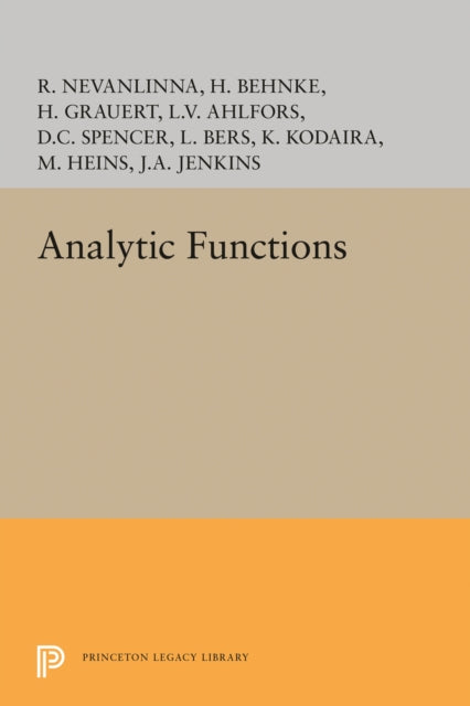 Book cover of: Analytic Functions. By: Lars Valerian Ahlfors