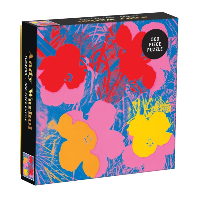Book cover of: Andy Warhol Flowers 500 Piece Puzzle. By: Galison