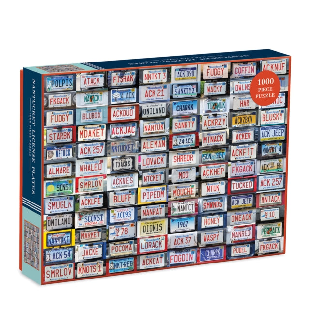 Book cover of: Nantucket License Plates 1000 Piece Puzzle