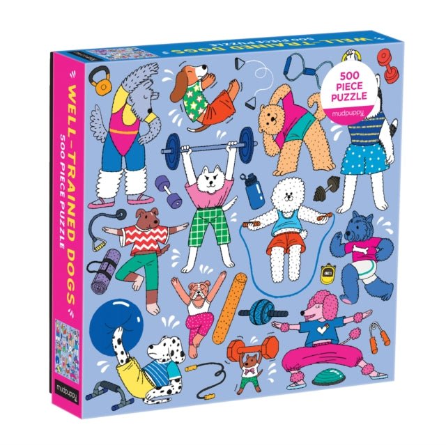 Book cover of: Well-Trained Dogs 500 Piece Family Puzzle