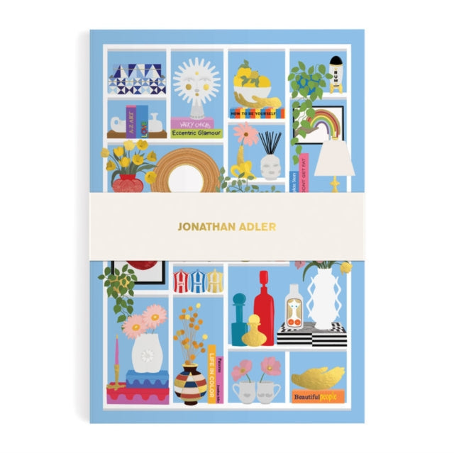 Book cover of: Jonathan Adler Shelfie A5 Softcover Journal. By: Galison