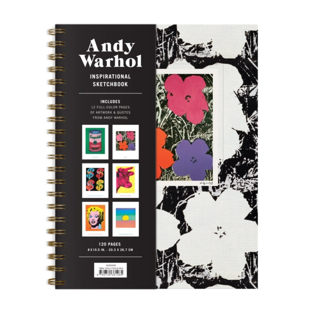 Book cover of: Andy Warhol Inspirational Sketchbook. By: Galison