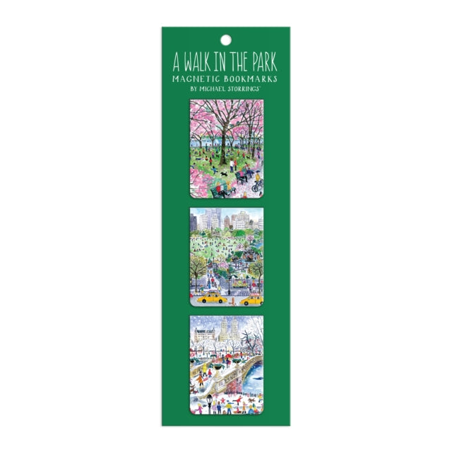 Book cover of: Michael Storrings Walk in the Park Magnetic Bookmarks. By: Galison