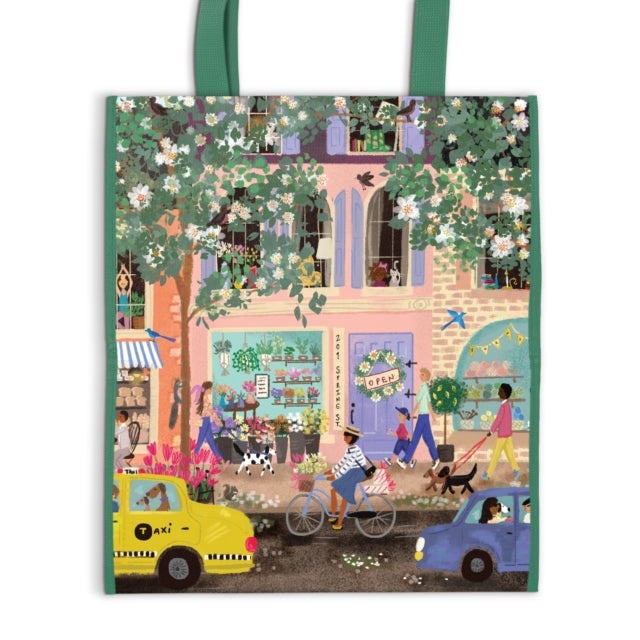 Book cover of: Joy Laforme Spring Street Reusable Shopping Bag. By: Galison