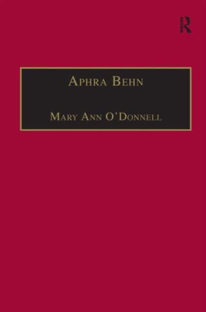 Book cover of: Aphra Behn. By: Mary Ann O'Donnell