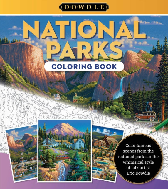Book cover of: National Parks Coloring Book. By: Eric Dowdle