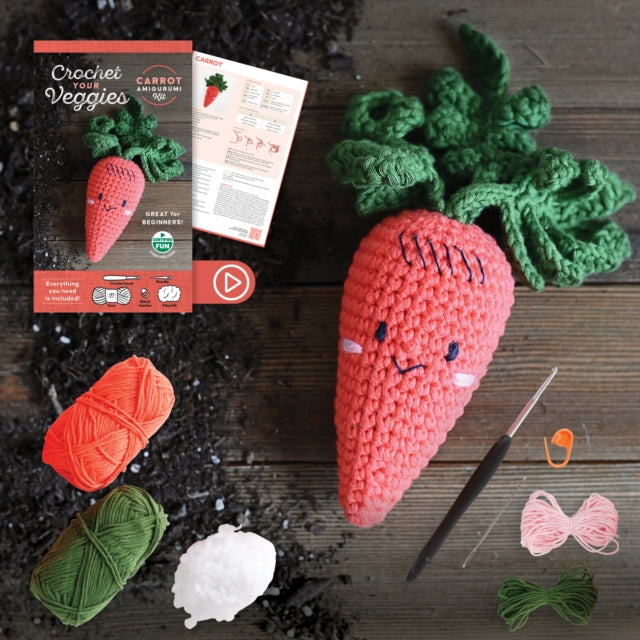 Book cover of: Crochet Your Veggies Amigurumi Kit Carrot