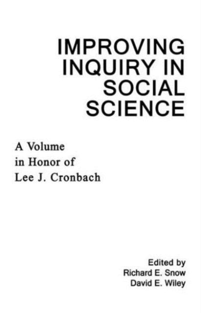 Book cover of: Improving Inquiry in Social Science