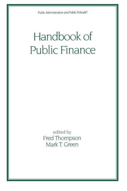 Book cover of: Handbook of Public Finance
