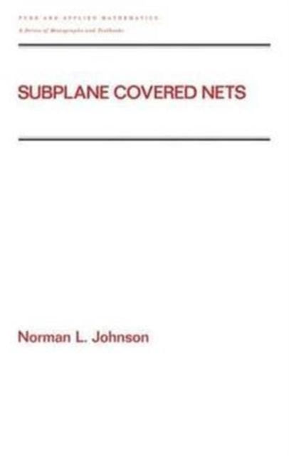 Book cover of: Subplane Covered Nets. By: Norman L. Johnson