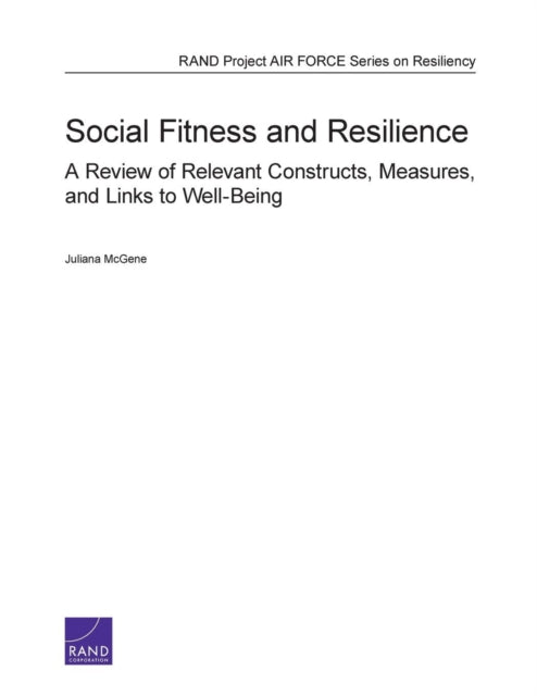 Book cover of: Social Fitness and Resilience. By: Juliana McGene