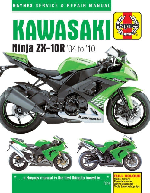Book cover of: Kawasaki Ninja ZX-10R (04 - 10). By: Haynes Publishing