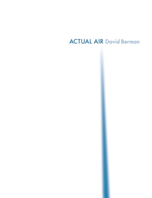 Book cover of: Actual Air. By: David Berman