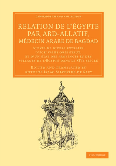 Book cover of: Relation de l'Egypte par Abd-Allatif, medecin arabe de Bagdad. By: Antoine Isaac Silvestre De Sacy