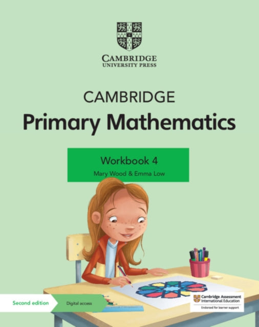 Book cover of: Cambridge Primary Mathematics Workbook 4 with Digital Access (1 Year). By: Mary Wood