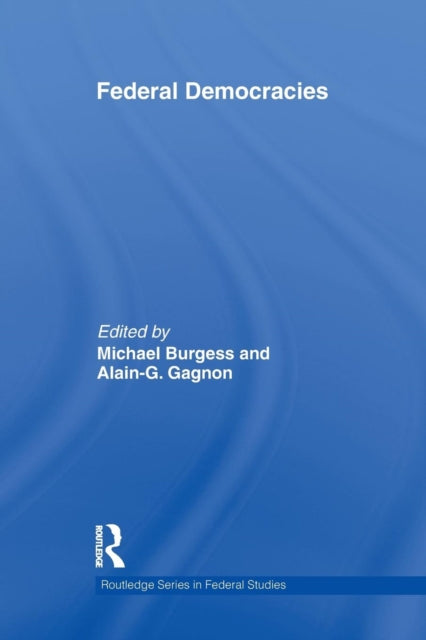 Book cover of: Federal Democracies. By: Michael Burgess