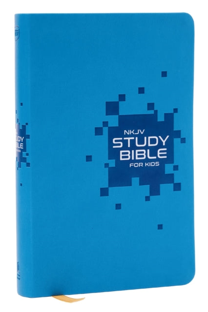 Book cover of: NKJV Study Bible for Kids, Blue Leathersoft: The Premier Study Bible for Kids. By: Zondervan