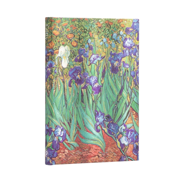 Book cover of: Van Gogh’s Irises Midi Unlined Hardcover Journal. By: Paperblanks