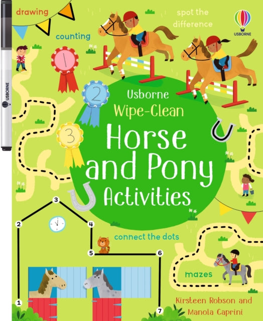 Book cover of: Wipe-Clean Horse and Pony Activities