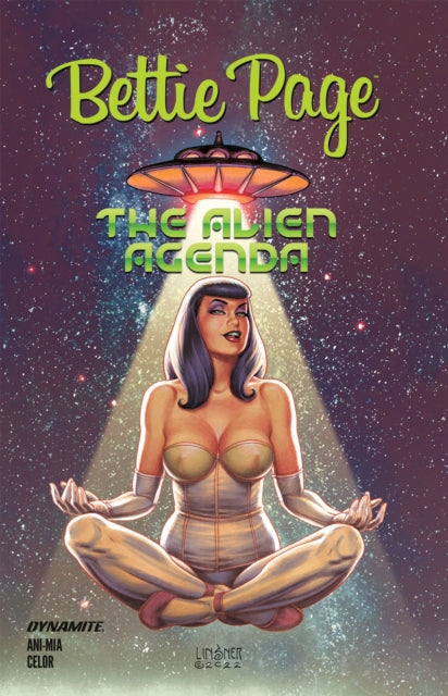 Book cover of: Bettie Page: Alien Agenda. By: Mia McLaughlin
