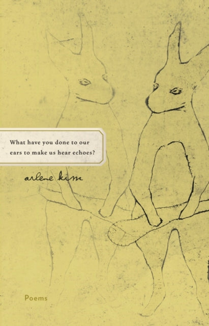 Book cover of: What have you done to our ears to make us hear echoes?. By: Arlene Kim