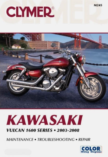 Book cover of: Kawasaki Vulcan 1600 Series Motorcycle (2003-2008) Service Repair Manual. By: Ron Wright