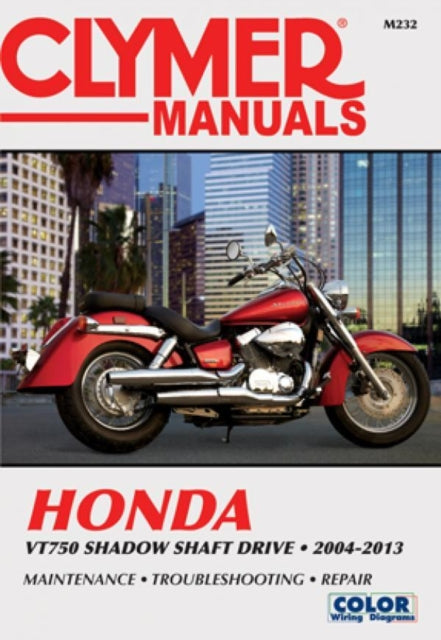 Book cover of: Honda VT750 Shadow Shaft Drive Motorcycle (2004-2013) Service Repair Manual. By: Haynes Publishing