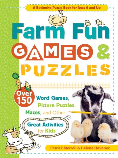 Book cover of: Farm Fun Games & Puzzles. By: Patrick Merrell