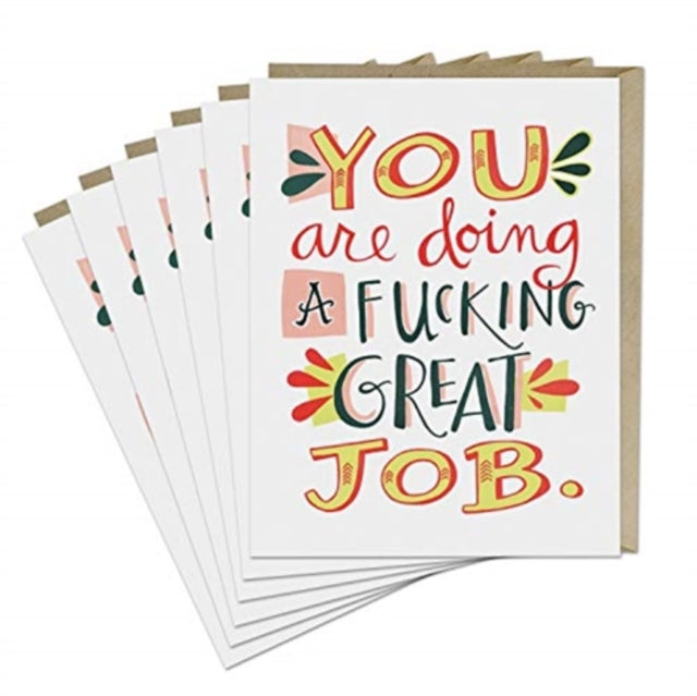 Book cover of: 6-Pack Em & Friends Fucking Great Job Card