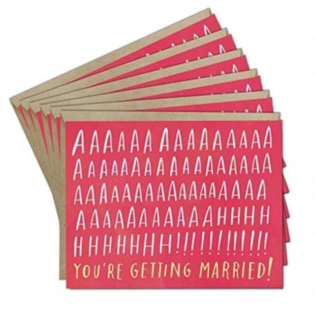 Book cover of: 6-Pack Em & Friends You're Getting Married Card