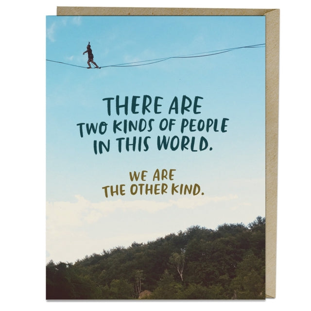 Book cover of: 6-Pack Em & Friends Two Kinds of People Card