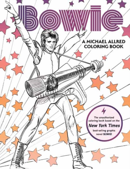 Book cover of: BOWIE: A Michael Allred Coloring Book. By: Michael Allred