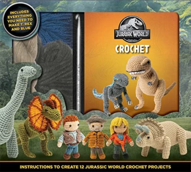 Book cover of: Jurassic World Crochet. By: Editors of Thunder Bay Press