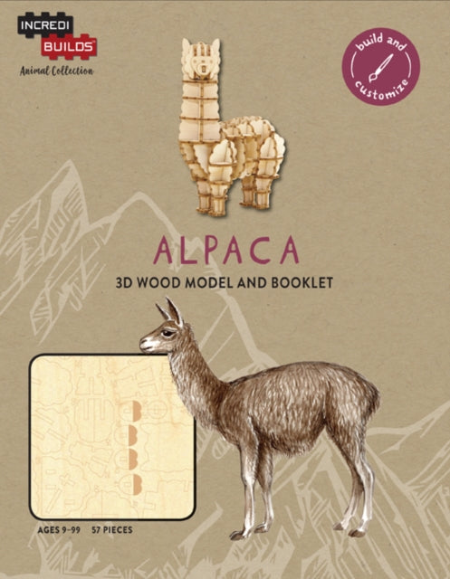 Book cover of: IncrediBuilds Animal Collection: Alpaca
