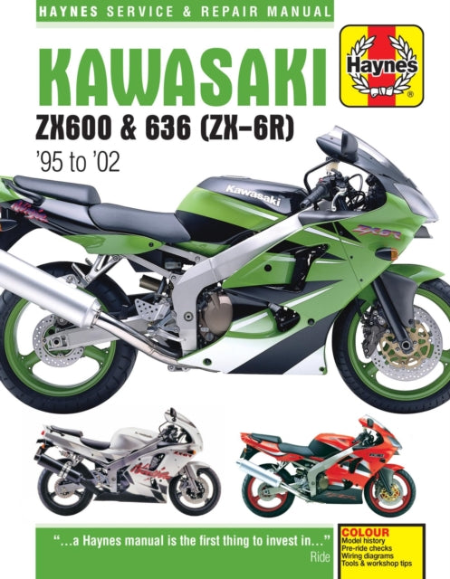 Book cover of: Kawasaki ZX-6R Ninja (95 - 02). By: Editors of Haynes Manuals