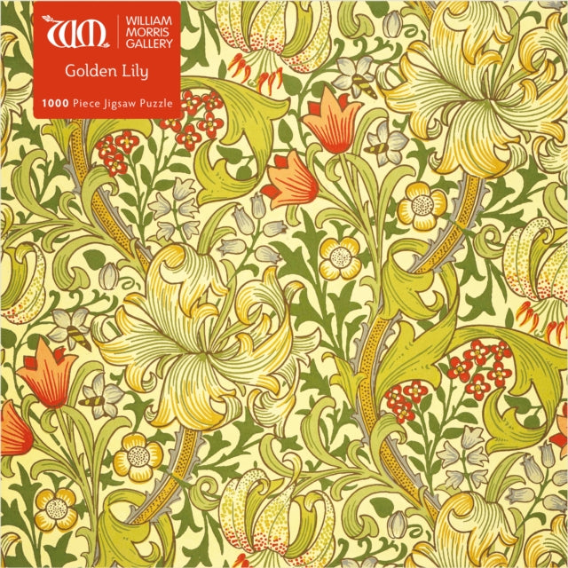 Book cover of: Adult Jigsaw Puzzle William Morris Gallery: Golden Lily. By: Tree Flame