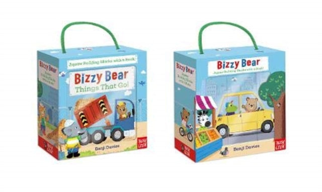 Book cover of: Bizzy Bear Book and Blocks set. By: Benji Davies